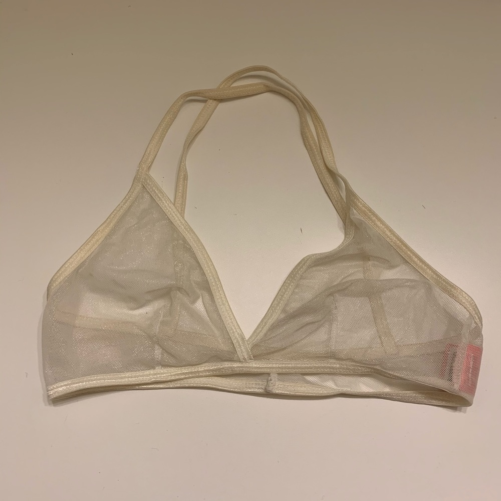 American Apparel Cali Sun and Fun mesh glitter bra